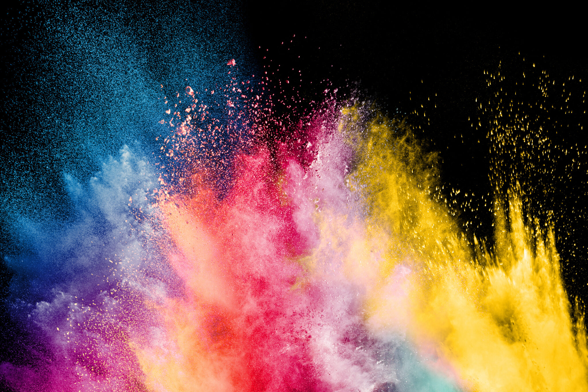 Color Holi Festival. Colorful explosion for Happy Holi powder